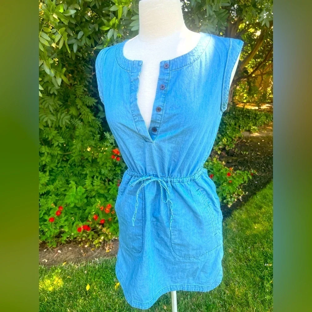J. CREW Blue Jean Mini Dress